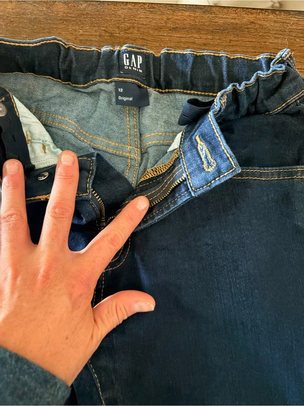 GAP Men's Navy Straight-Leg Jeans